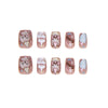 12 Sizes-24 Pcs Press On Nails T038