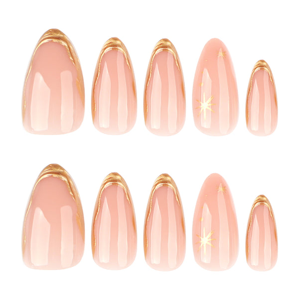 12 Sizes-24 Pcs Press On Nails JP3885