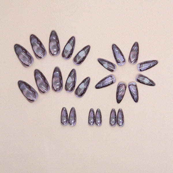 12 Sizes-24 Pcs Press On Nails W1310