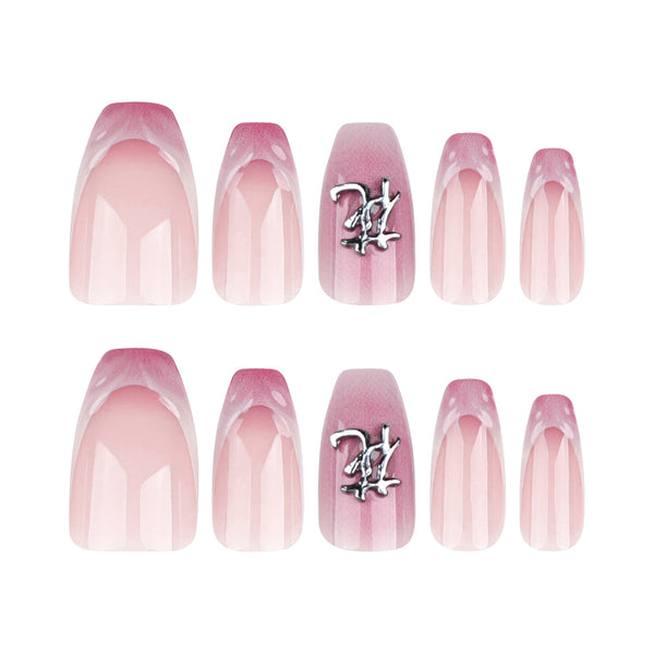 12 Sizes-24 Pcs Press On Nails JP3439
