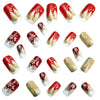 12 Sizes-24 Pcs Press On Nails Y1243