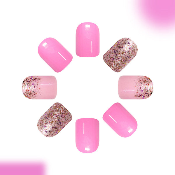 12 Sizes-24 Pcs Press On Nails C1674