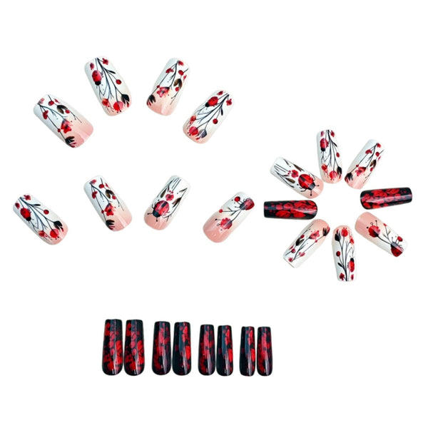 12 Sizes-24 Pcs Press On Nails y2081-24