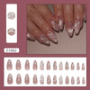 12 Sizes-24 Pcs Press On Nails Z1082