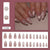 12 Sizes-24 Pcs Press On Nails Z1082