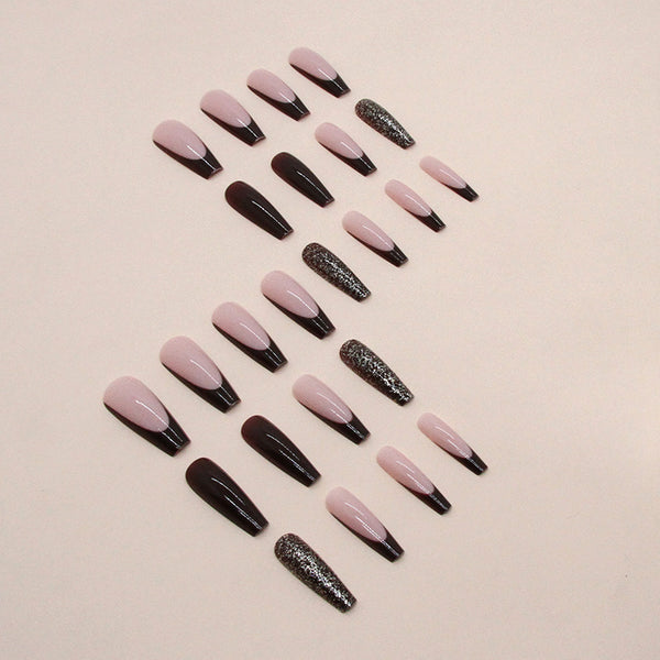 12 Sizes-24 Pcs Press On Nails W1133