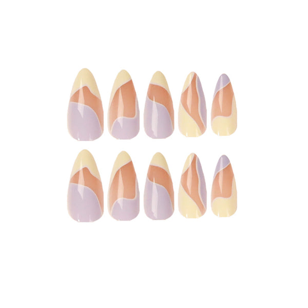 12 Sizes-24 Pcs Press On Nails JP1510