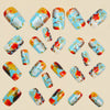 12 Sizes-24 Pcs Press On Nails Y1416