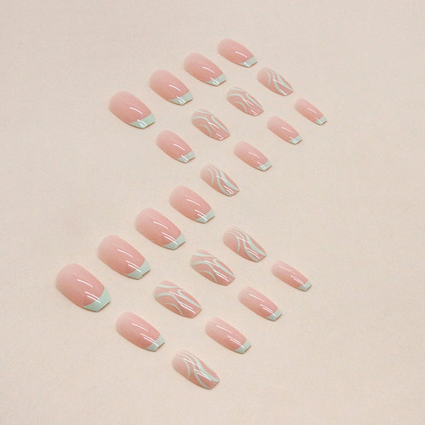 12 Sizes-24 Pcs Press On Nails W1121