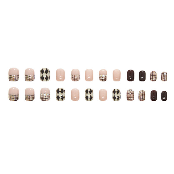 12 Sizes-24 Pcs Press On Nails Z517