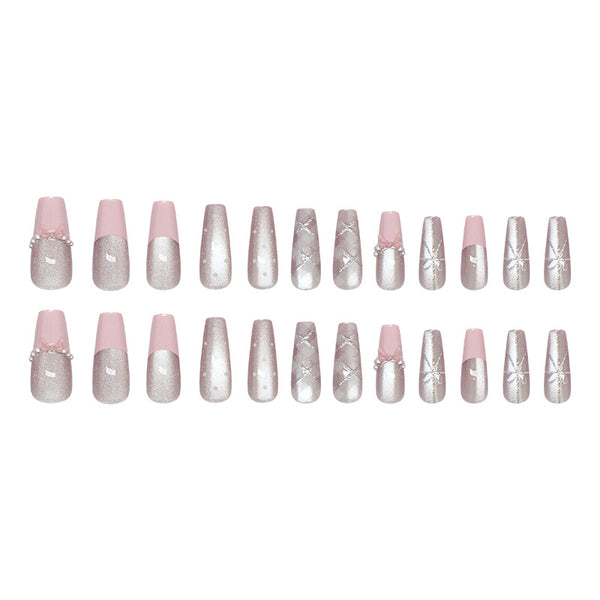 12 Sizes-24 Pcs Press On Nails Z1315