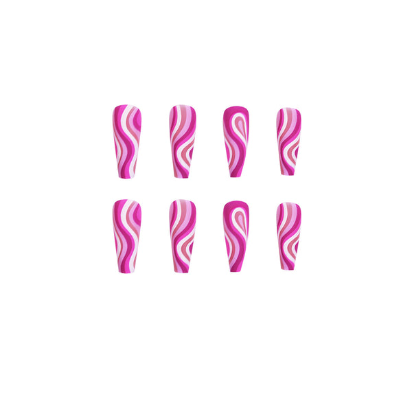 12 Sizes-24 Pcs Press On Nails JP1067