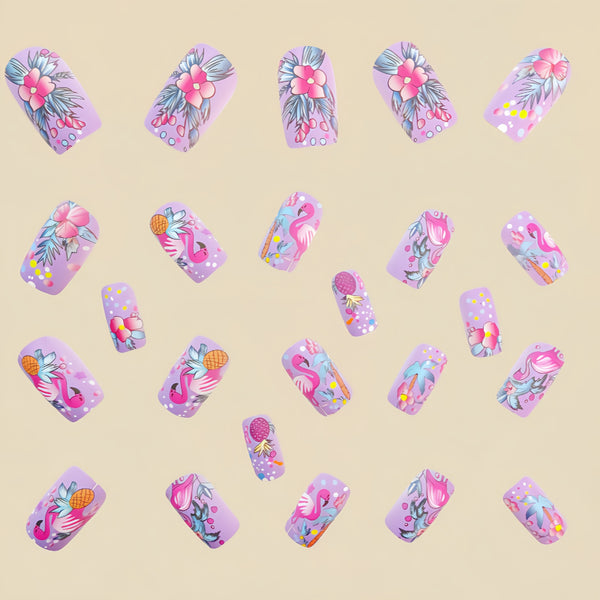 12 Sizes-24 Pcs Press On Nails Y631
