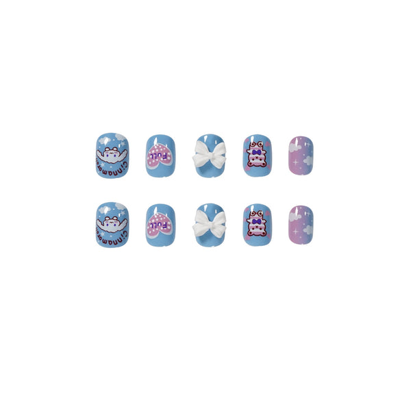12 Sizes-24 Pcs Press On Nails JP1376