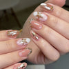 12 Sizes-24 Pcs Press On Nails JP4391