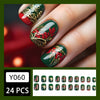 12 Sizes-24 Pcs Press On Nails Y060