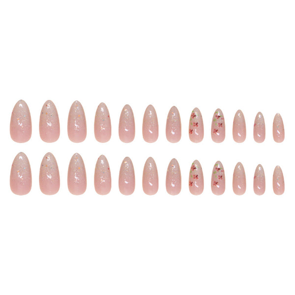 12 Sizes-24 Pcs Press On Nails W1740