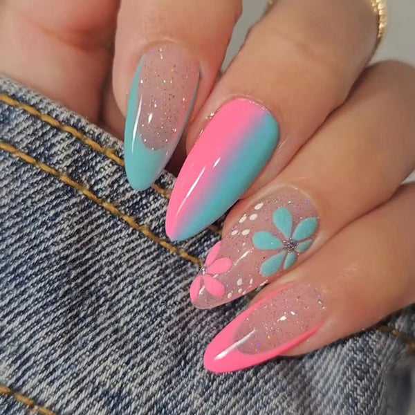 12 Sizes-24 Pcs Press On Nails W601