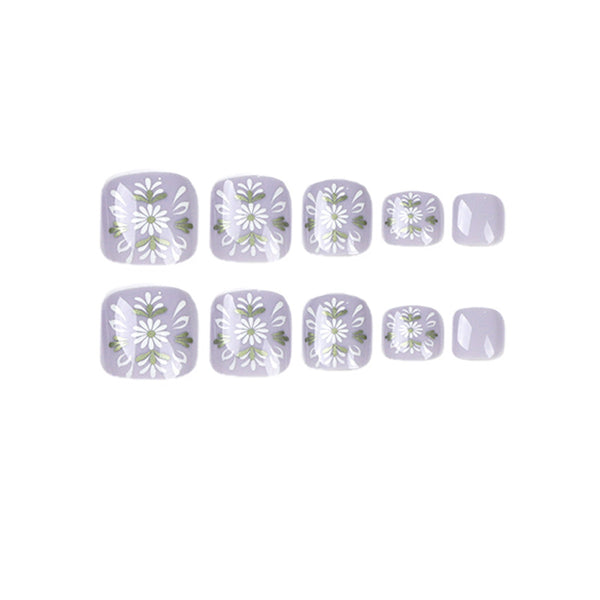 12 Sizes-24 Pcs Press On Nails JP1643