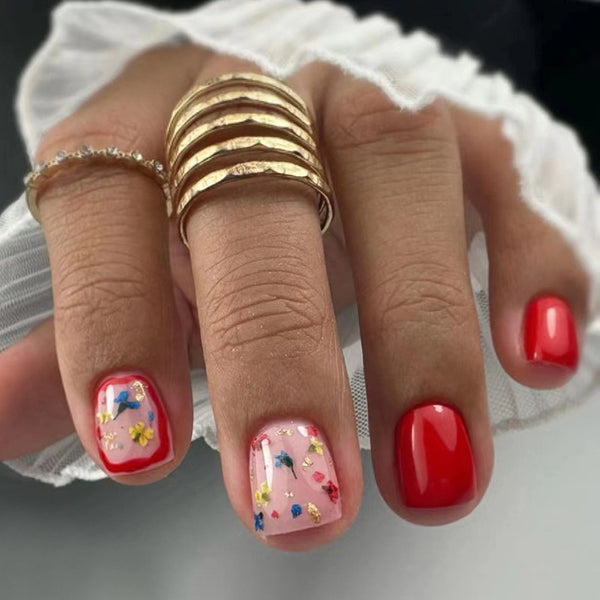12 Sizes-24 Pcs Press On Nails W1374