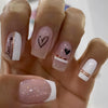 12 Sizes-24 Pcs Press On Nails Y032