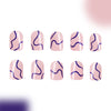 12 Sizes-24 Pcs Press On Nails C398