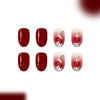 12 Sizes-24 Pcs Press On Nails C1529