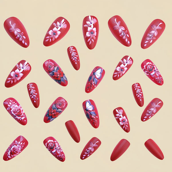 12 Sizes-24 Pcs Press On Nails Y684