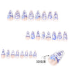 12 Sizes-24 Pcs Press On Nails JP3889