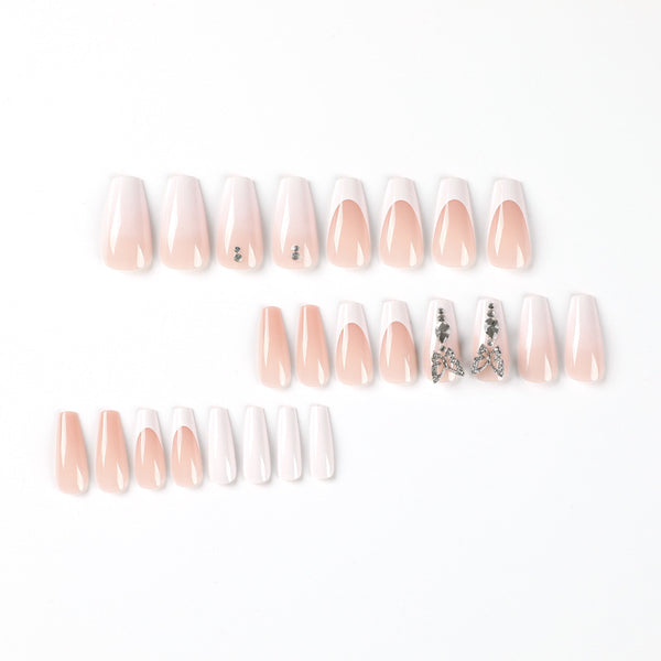 12 Sizes-24 Pcs Press On Nails JP2144