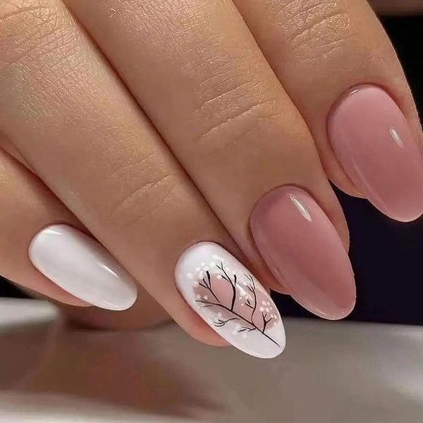 12 Sizes-24 Pcs Press On Nails W700