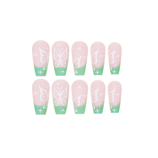 12 Sizes-24 Pcs Press On Nails JP1578