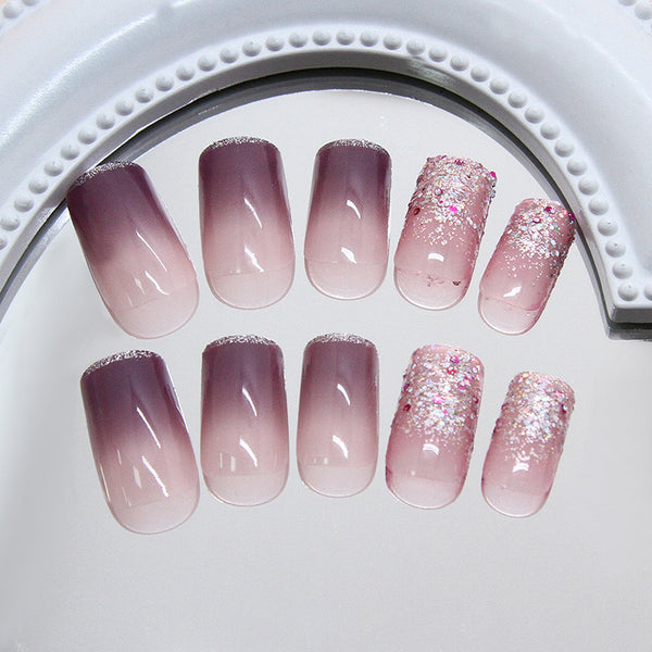 12 Sizes-24 Pcs Press On Nails R923