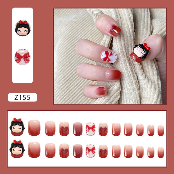 12 Sizes-24 Pcs Press On Nails Z122