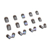 12 Sizes-24 Pcs Press On Nails Z511