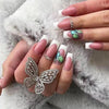 12 Sizes-24 Pcs Press On Nails Z414