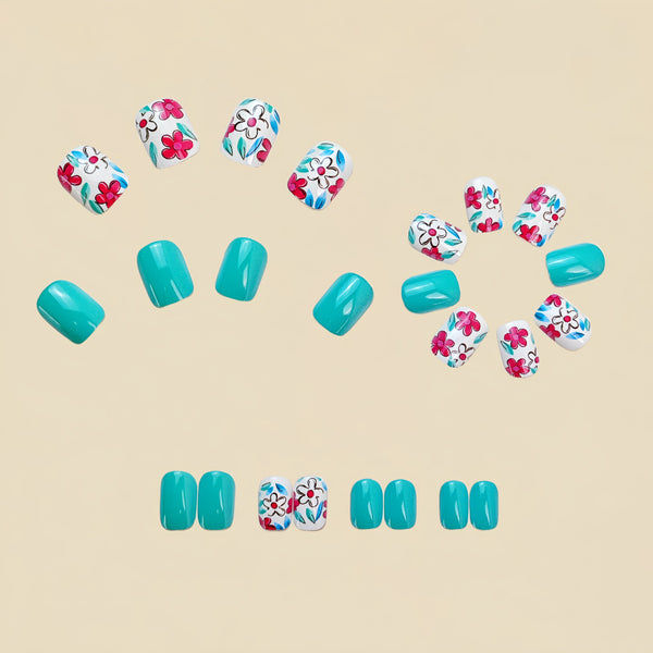 12 Sizes-24 Pcs Press On Nails Y746