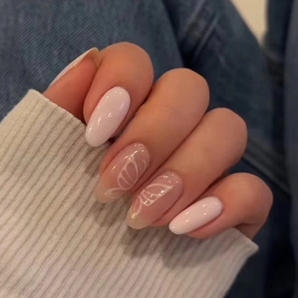 12 Sizes-24 Pcs Press On Nails W1530