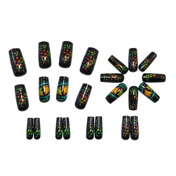 12 Sizes-24 Pcs Press On Nails Y1553