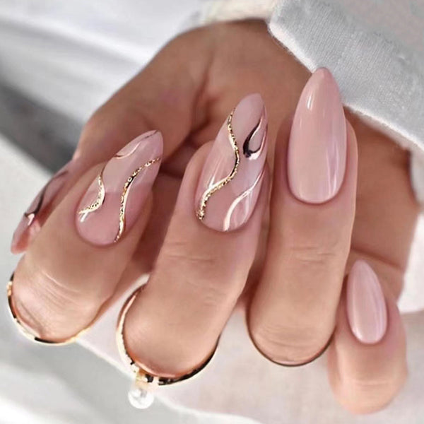 12 Sizes-24 Pcs Press On Nails W233
