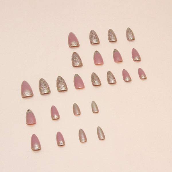 12 Sizes-24 Pcs Press On Nails W1501