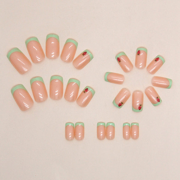 12 Sizes-24 Pcs Press On Nails W1352