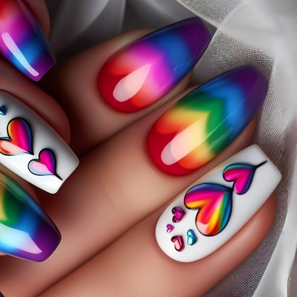 12 Sizes-24 Pcs Press On Nails Y477