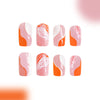 12 Sizes-24 Pcs Press On Nails C103