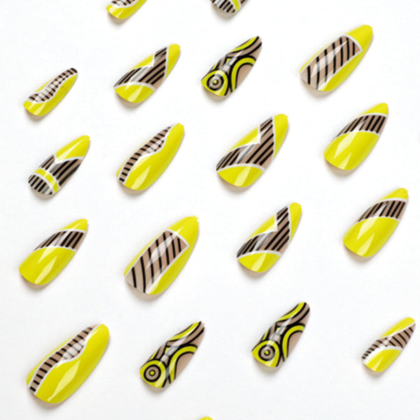 12 Sizes-24 Pcs Press On Nails JP1817