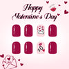 12 Sizes-24 Pcs Press On Nails C1466
