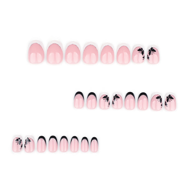 12 Sizes-24 Pcs Press On Nails JP3759