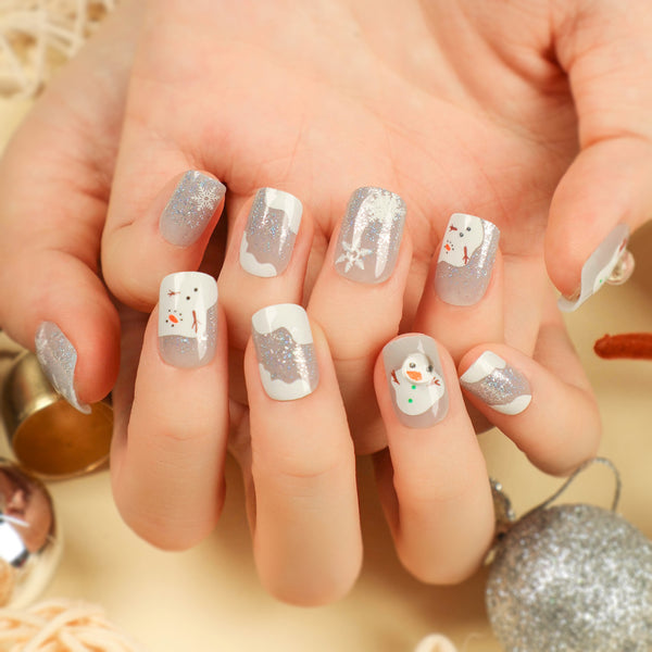 12 Sizes-24 Pcs Press On Nails JP2692
