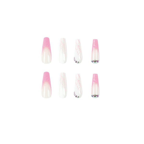 12 Sizes-24 Pcs Press On Nails JP1901