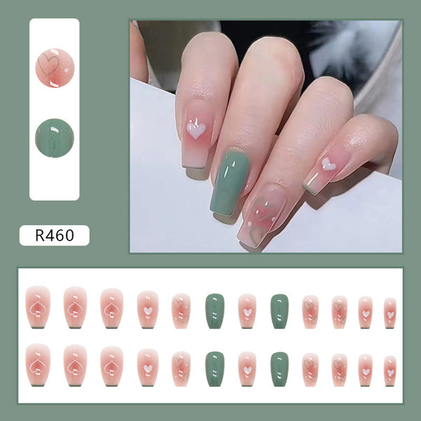 12 Sizes-24 Pcs Press On Nails R460